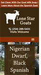 Mobile Screenshot of lonestarpygmy.com